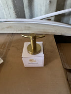 Round Brushed Gold Robe Hook
