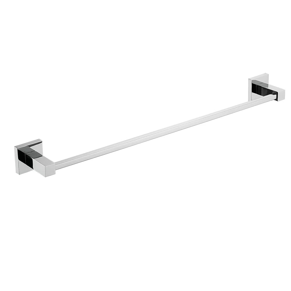 6601X001CP Square Chrome Single Towel Bar – 60cm