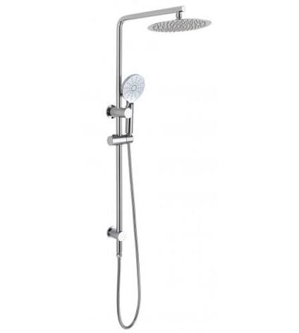 86H66-Round Chrome Shower Head Set