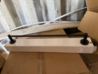 6601X001 Round Black Single Towel Bar – 60cm