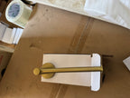 Round Brushed Gold Toilet Paper Holder