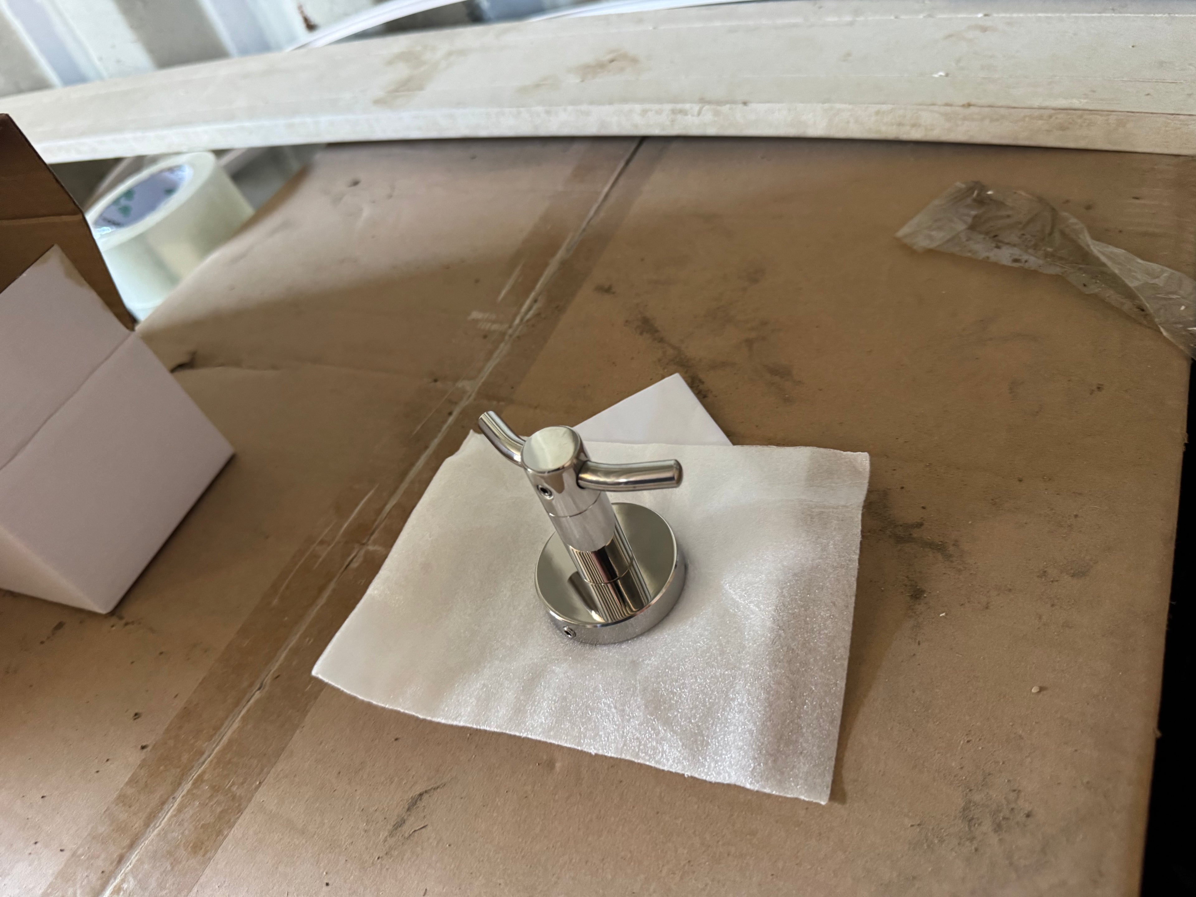 6604X001 Round Chrome Robe Hook
