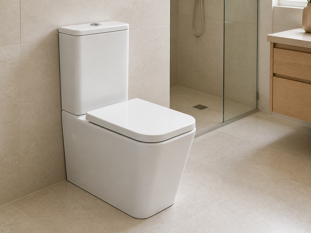 CT2 Toilet Suite – Rectangular Bowl, Matte White
