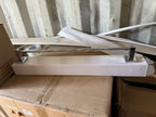 6601X001CP Square Chrome Single Towel Bar – 60cm