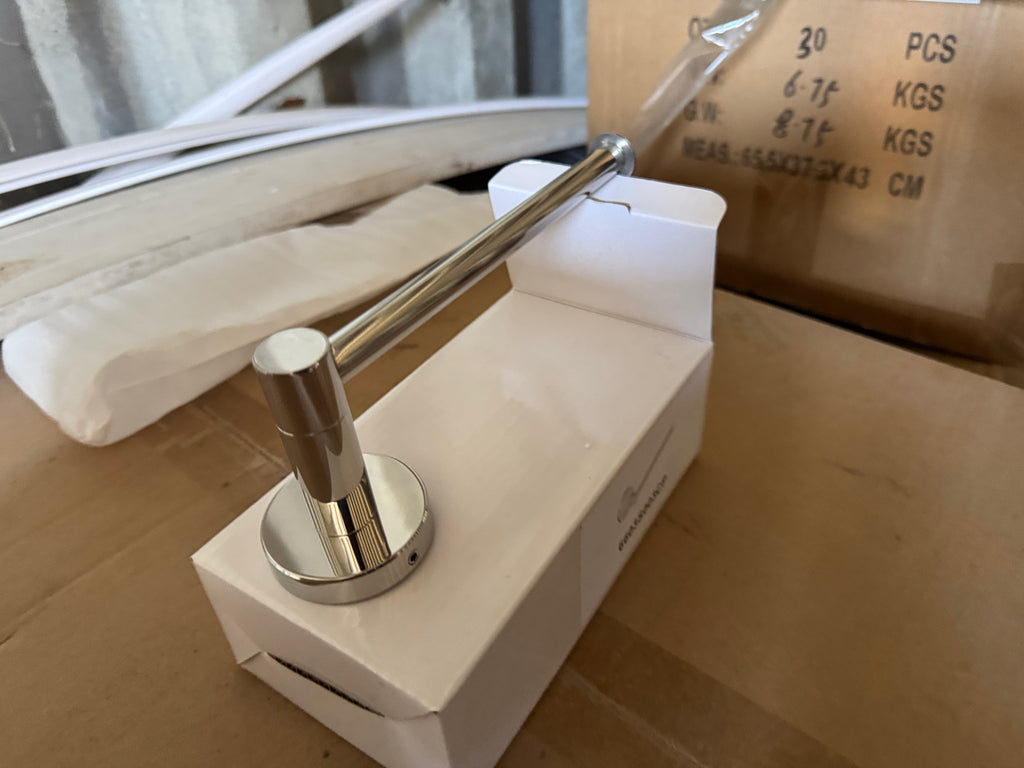 6603X001 Round Chrome Toilet Paper Holder