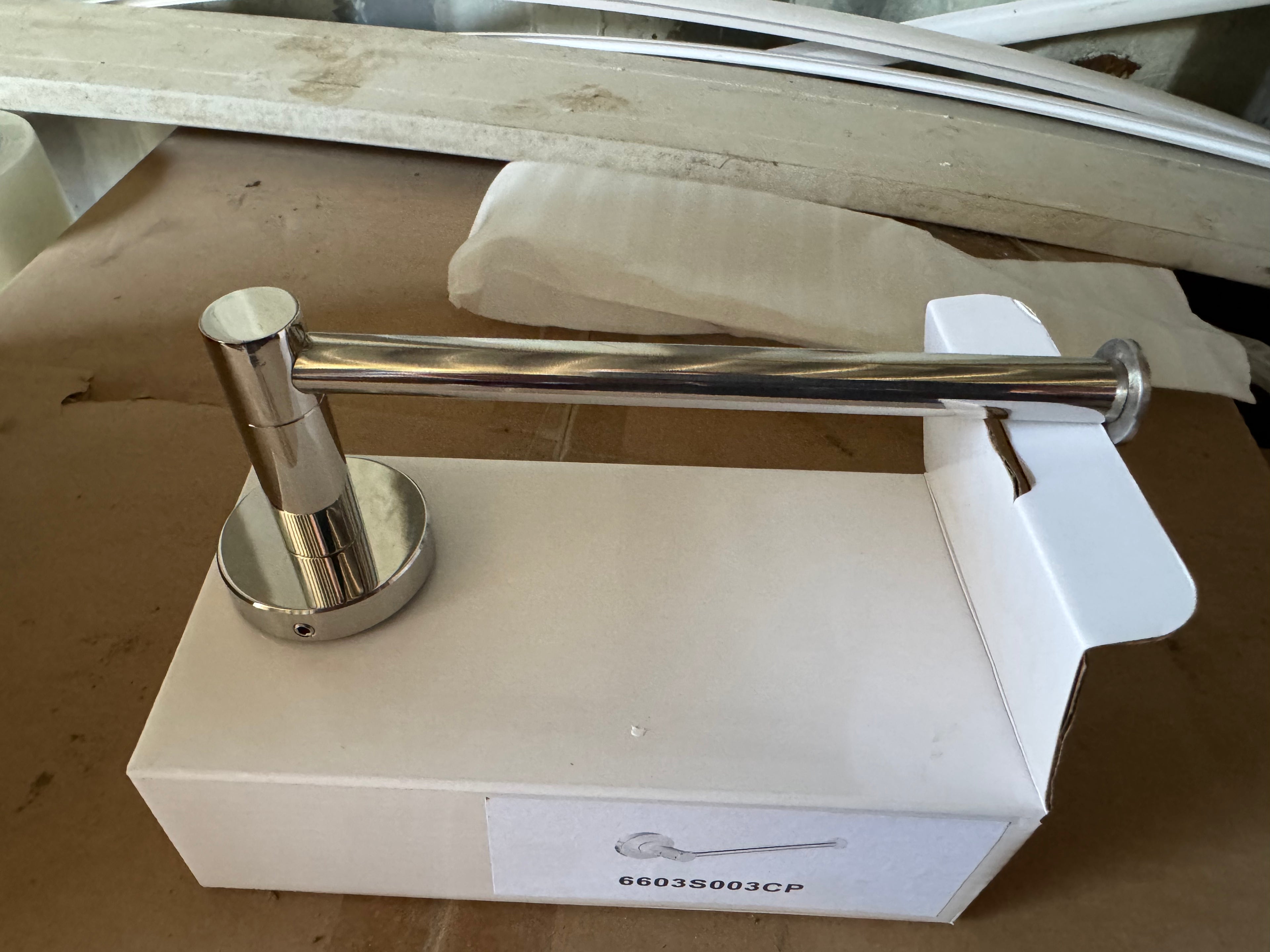6603X001 Round Chrome Toilet Paper Holder