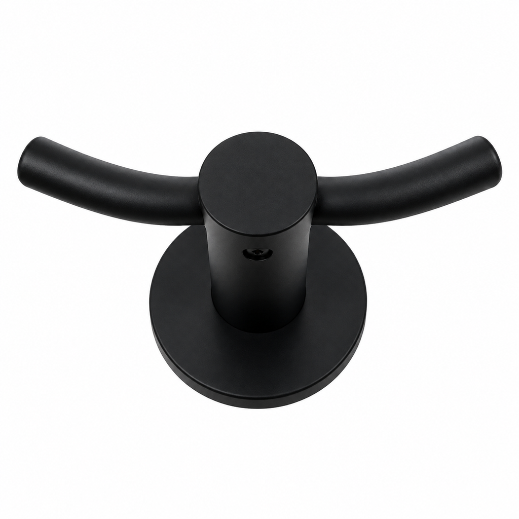 6604X001 Round Black Robe Hook