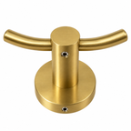 Round Brushed Gold Robe Hook