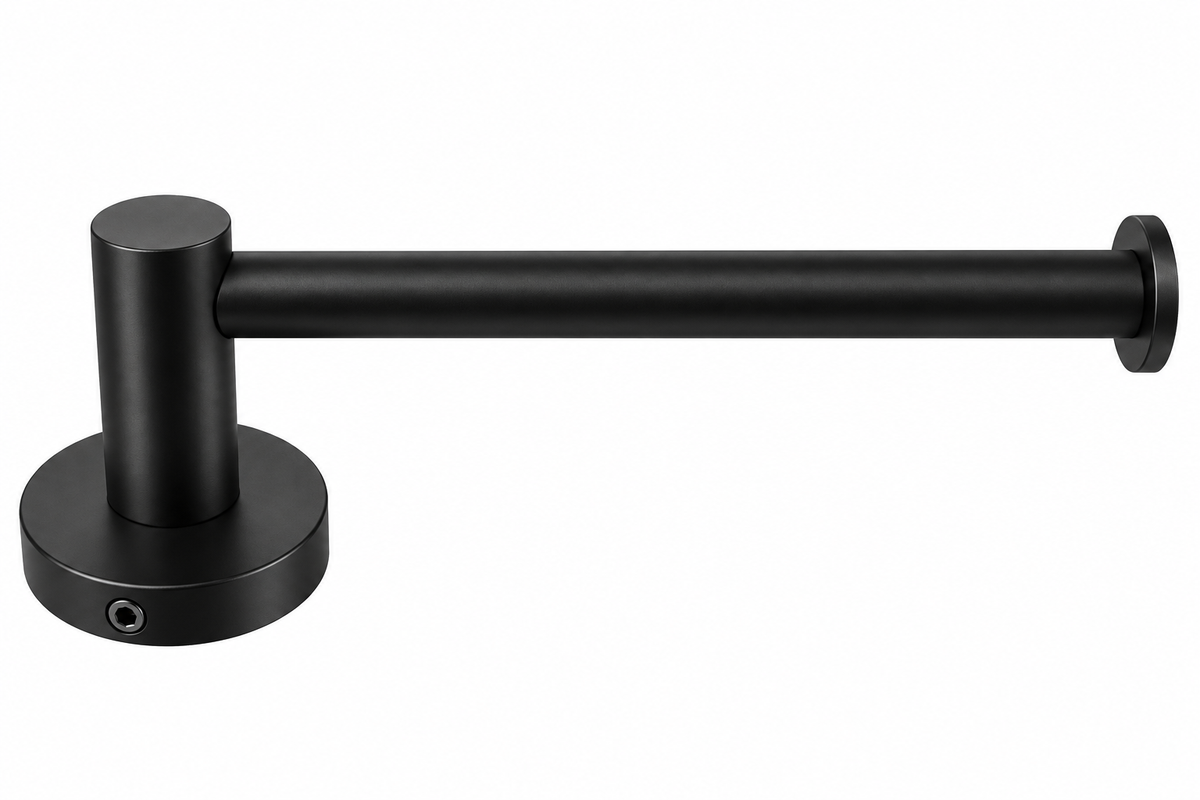 6603X001 Round Black Toilet Paper Holder