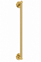 Round Brushed Gold Single Towel Bar – 60cm