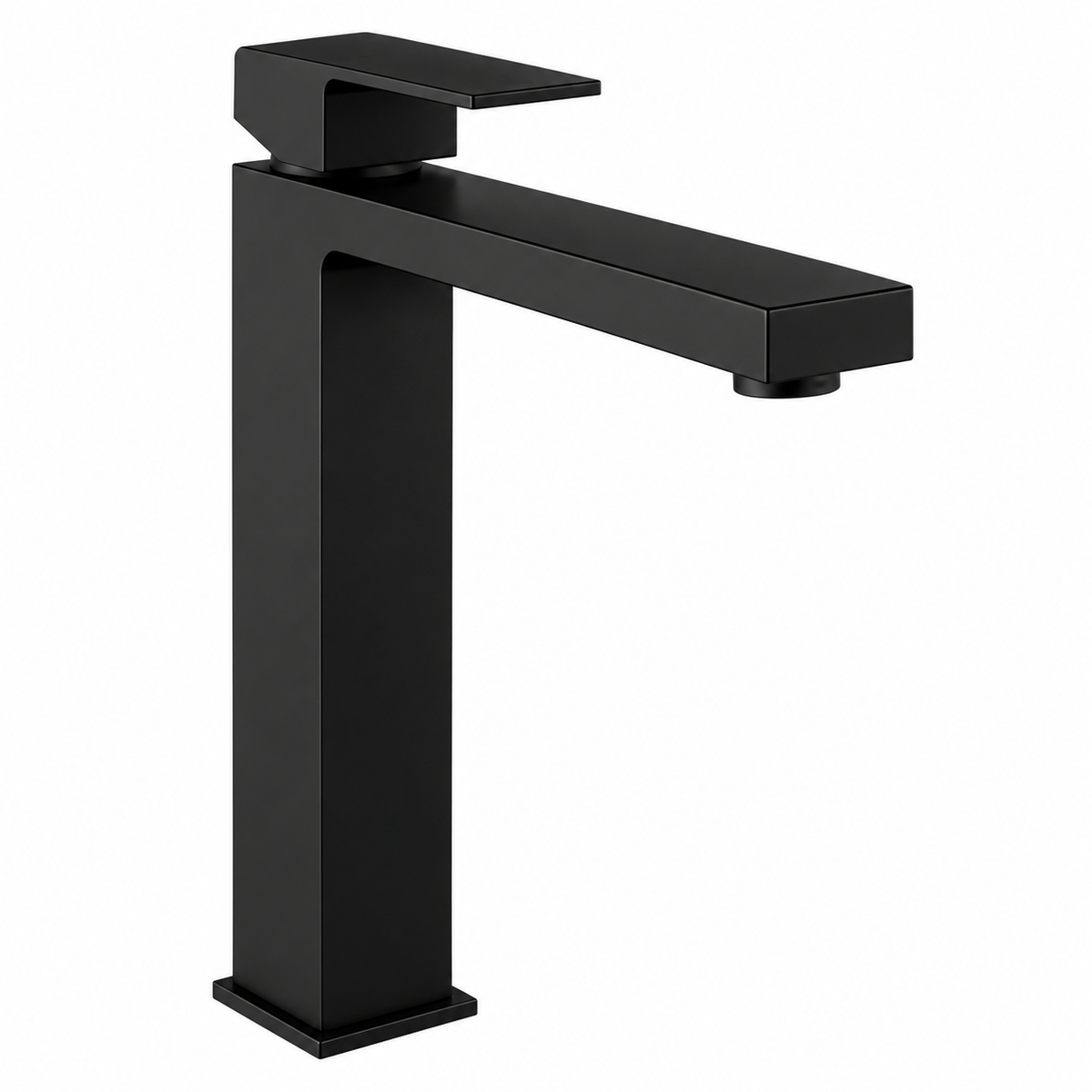 81H55T-MB Square Matte Black Basin Mixer