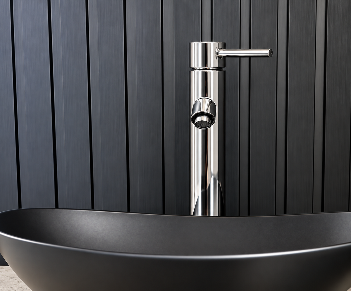 81H10A-CHR Round Chrome Basin Mixer
