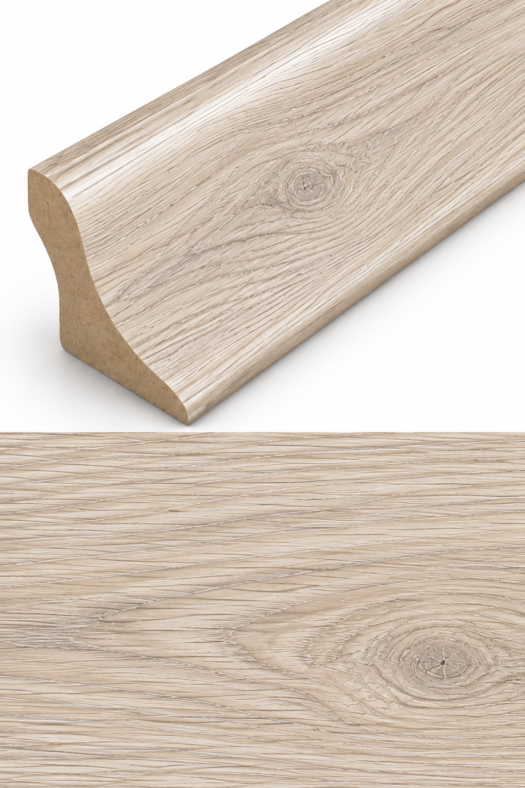 6318-8 Dover Elm WPC Floorboard Scotia Moulding