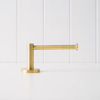 Round Brushed Gold Toilet Paper Holder