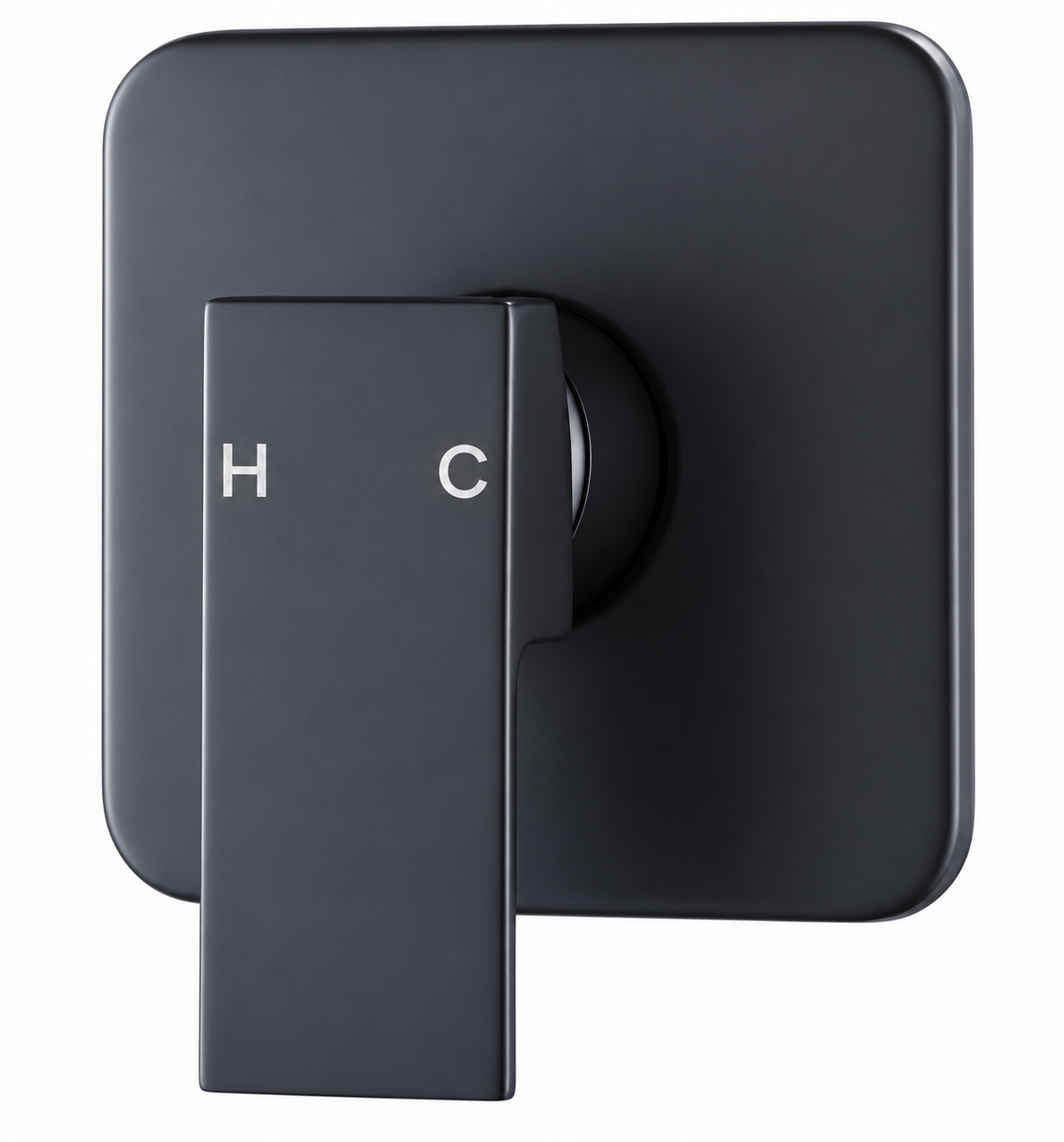V01-MB Square Matte Black Shower Mixer