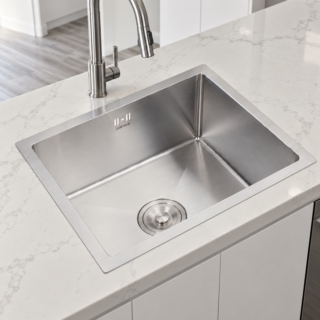 82H52-CHR Round Chrome Kitchen Mixer