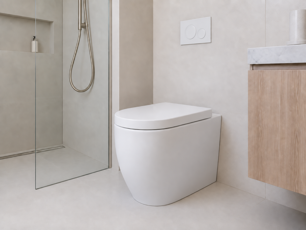 CT3 Toilet Suite – Back-to-Wall, Concealed Cistern, Glossy White