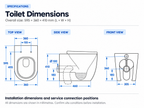 CT3 Toilet Suite – Back-to-Wall, Concealed Cistern, Glossy White